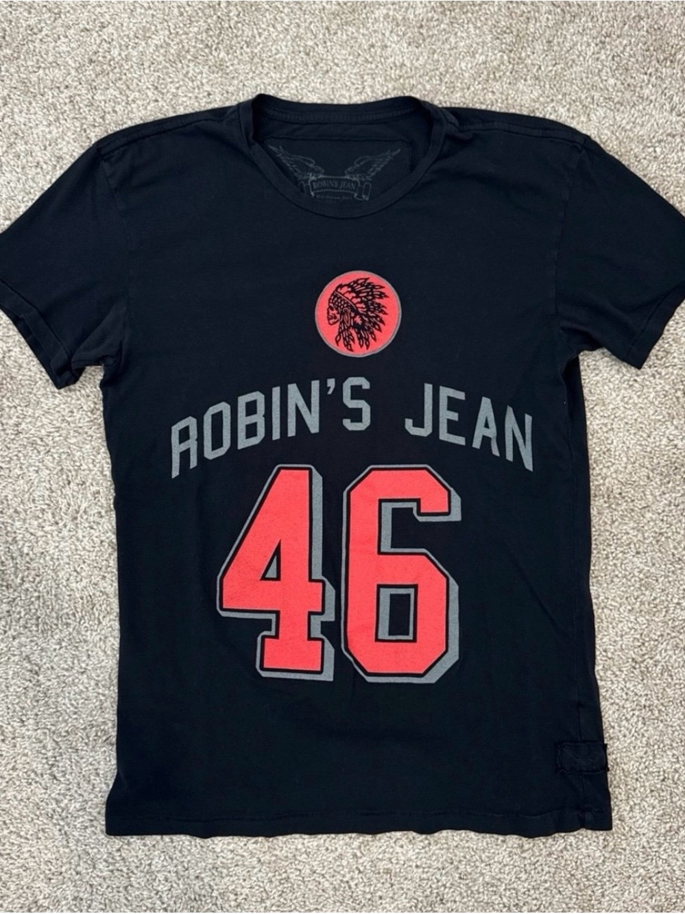 Robin's Jean Black Tee with Red Graphic 46